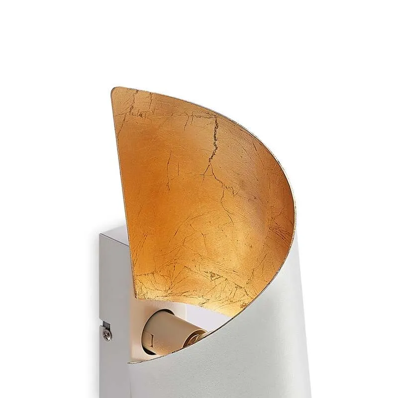 B-Ware Lindby Wandleuchte Desirio LED Wandlampe dimmbar Akzentbeleuchtung weiß gold