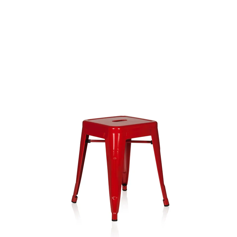 B-Ware hjh OFFICE Hocker Sitzgelegenheit VANTAGGIO Hocker rot stapelbar Gastronomie166