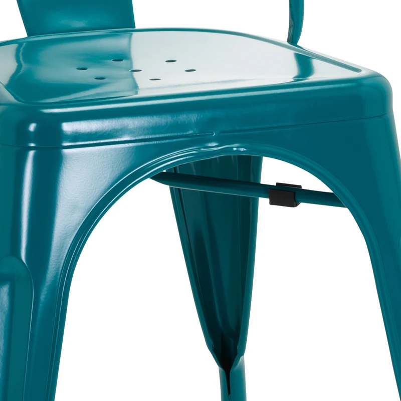 B-Ware hjh OFFICE Stuhl Sitzgelegenheit VANTAGGIO COMFORT metallic petrol stapelbar