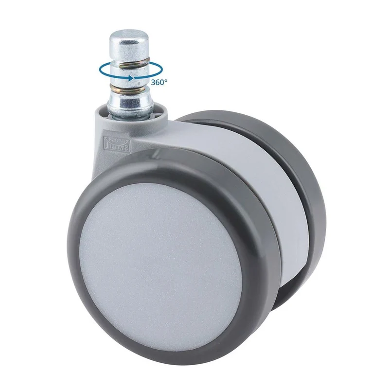 B-Ware 5x Hartbodenrollen ROLO MOVE 60 11mm / 60mm Büro-Stuhl-Rolle (5er Pack)