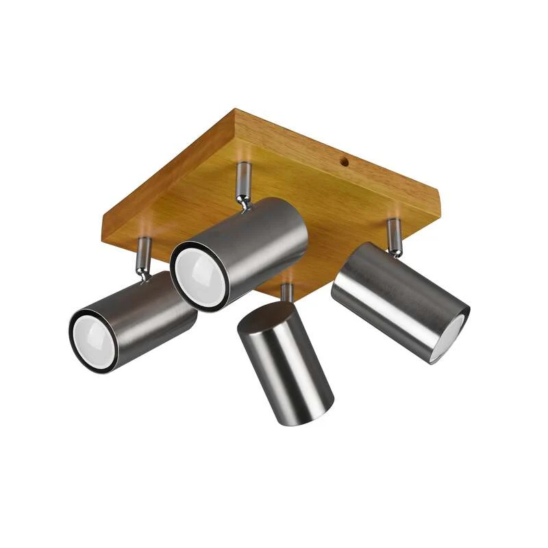 B-Ware Trio Lighting Deckenstrahler Deckenspot Marley Nickel matt Strahler Esszimmer