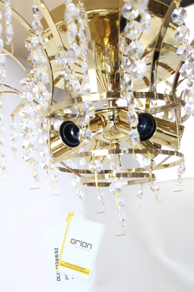 B-Ware ORION Deckenleuchte Lampe LENNARDA 24 Karat vergoldet gold SIEHE TEXT/FOTO392