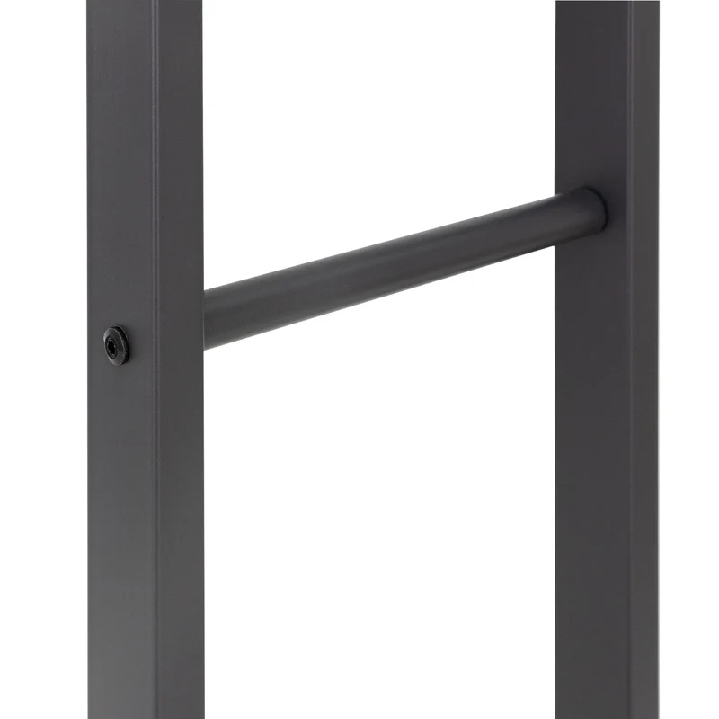 Kaminholzregal 60x150x25 cm Grau aus Metall ML-Design