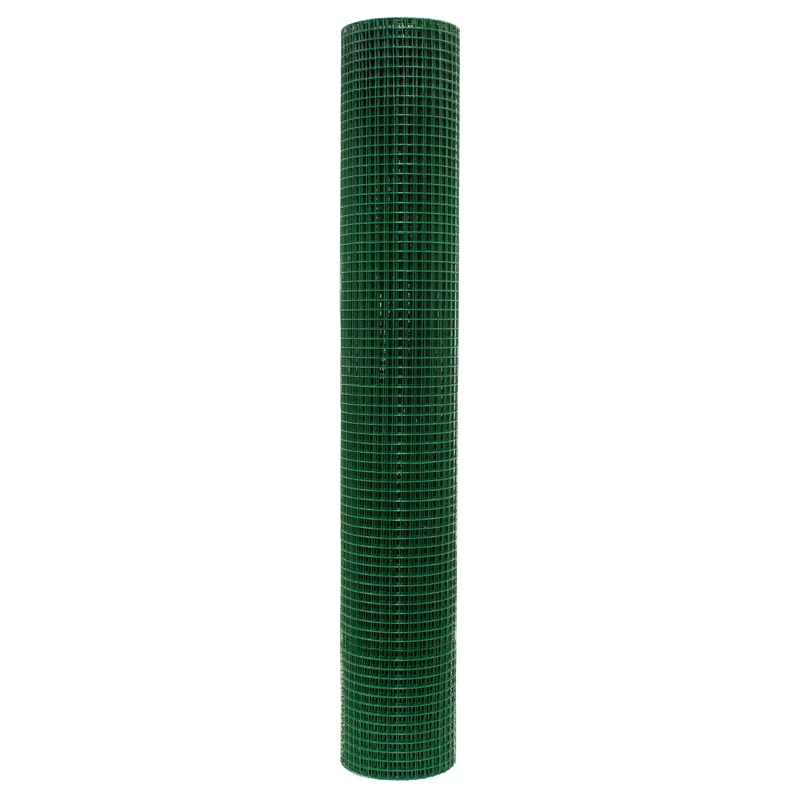 Volierendraht Grün aus verzinktem Stahl 1x10m Drahtstärke 0,7mm Maschenweite 12x12mm