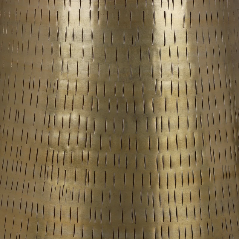 Beistelltisch Ø 35x42 cm Gold aus Metall WOMO-Design