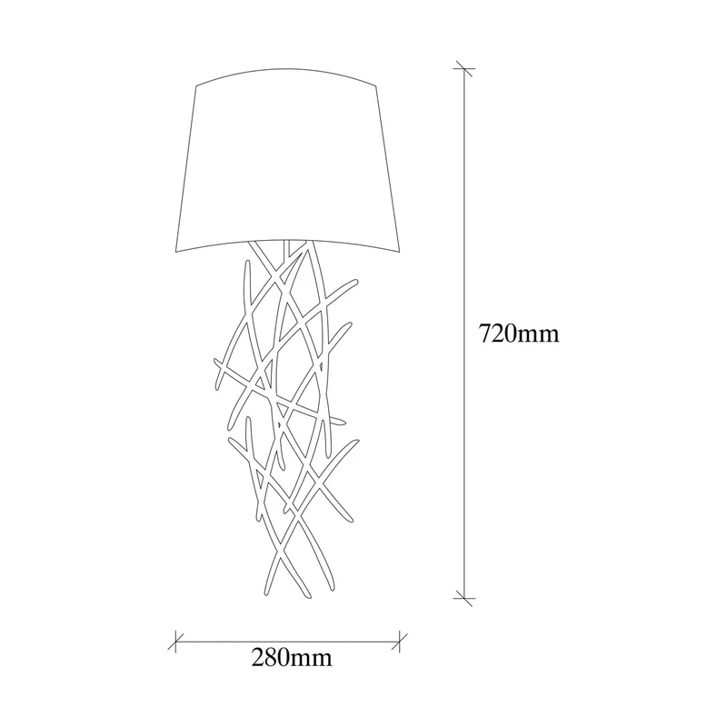 B-Ware Asaf Wandleuchte Wandlampe Stoffschirm schwarz Leuchte Lampe Beleuchtung