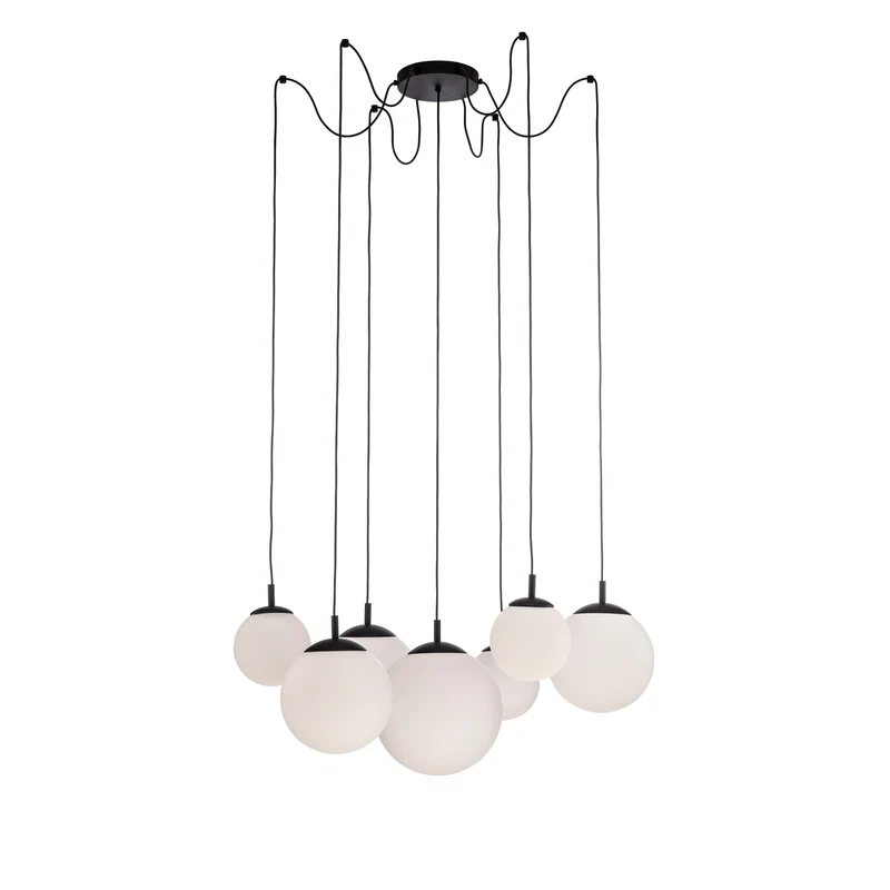 B-Ware Hängeleuchte Esme Opalglas siebenflammig dezentral Deckenlampe Deckenleuchte