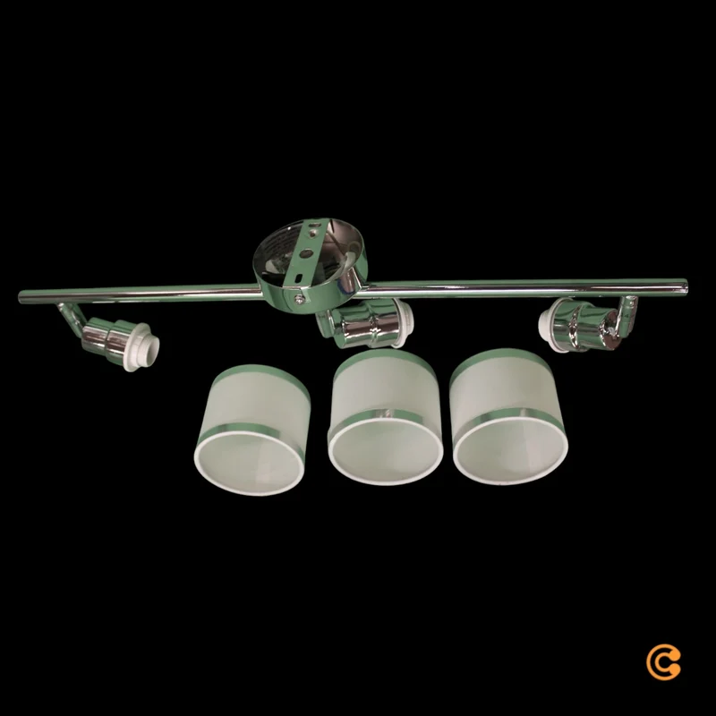 B-Ware JUST LIGHT Deckenstrahler Spot Lampe Accor chrom weiß Kunststoff Textil drehbar