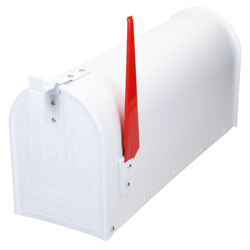 Briefkasten US Mailbox inkl. Standfuß Weiß aus Aluminium ML-Design
