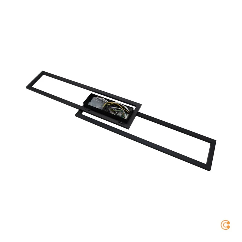B-Ware JUST LIGHT ASMIN LED Deckenleuchte Deckenlampe Lampe Warmweiß 45W Schwarz Weiß