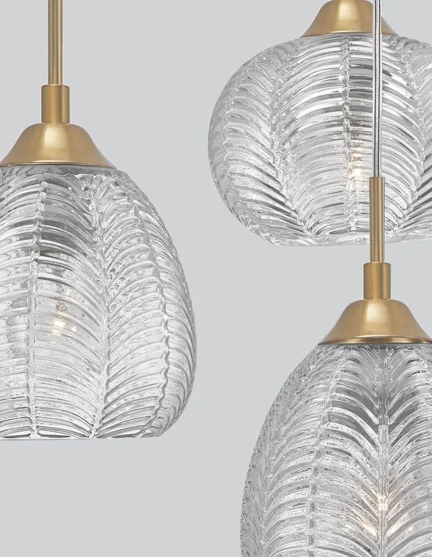 B-Ware Nova Luce Pendelleuchte Hängeleuchte VARIO Gold 3fach dimmbar E27 LED Wohnzimmer