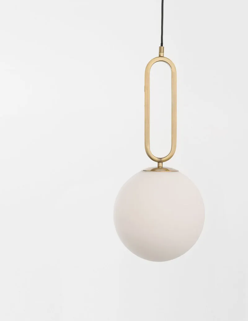 B-Ware Nova Luce Pendelleuchte Hängeleuchte GRUS E27 LED Gold Glas Metall dimmbar Ø25cm