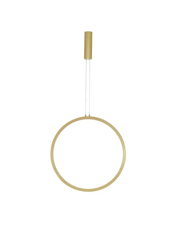 B-Ware Nova Luce Pendelleuchte Hängeleuchte CHANGE LED Messing Warmweiß dimmbar 60 cm