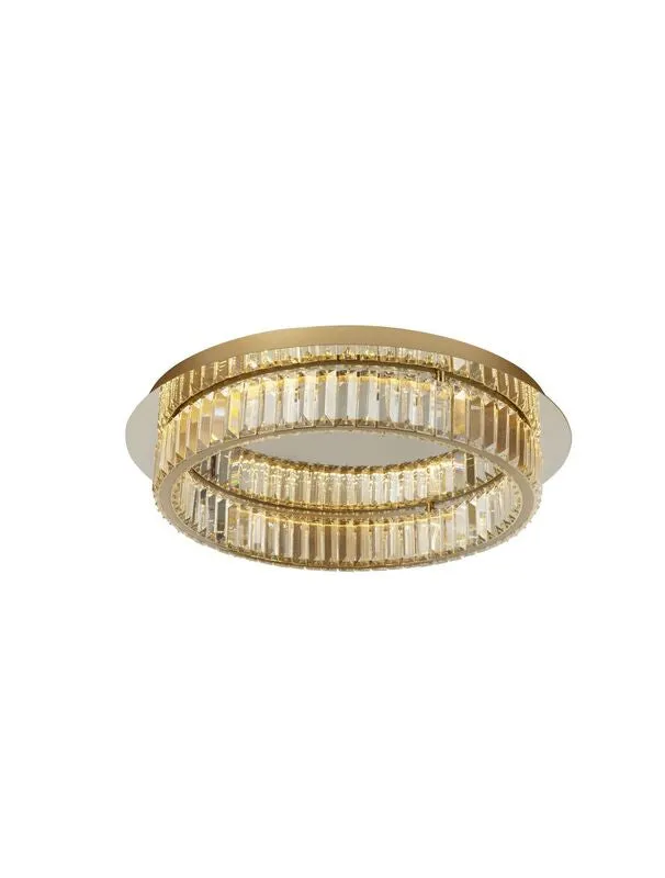 B-Ware Nova Luce Deckenleuchte Deckenlampe LED AURELIA Gold Neutralweiß dimmbar 50 cm