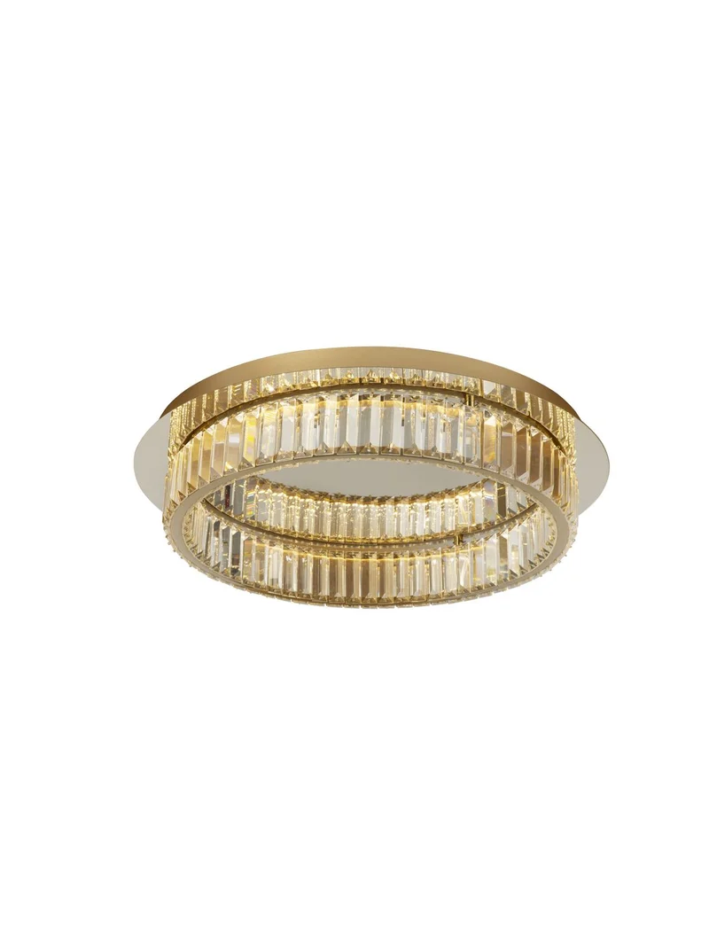 B-Ware Nova Luce Deckenleuchte Deckenlampe LED AURELIA Gold Neutralweiß dimmbar 50 cm