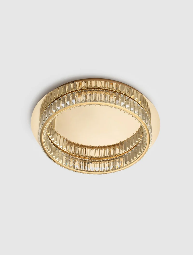 B-Ware Nova Luce Deckenleuchte Deckenlampe LED AURELIA Gold Neutralweiß dimmbar 50 cm