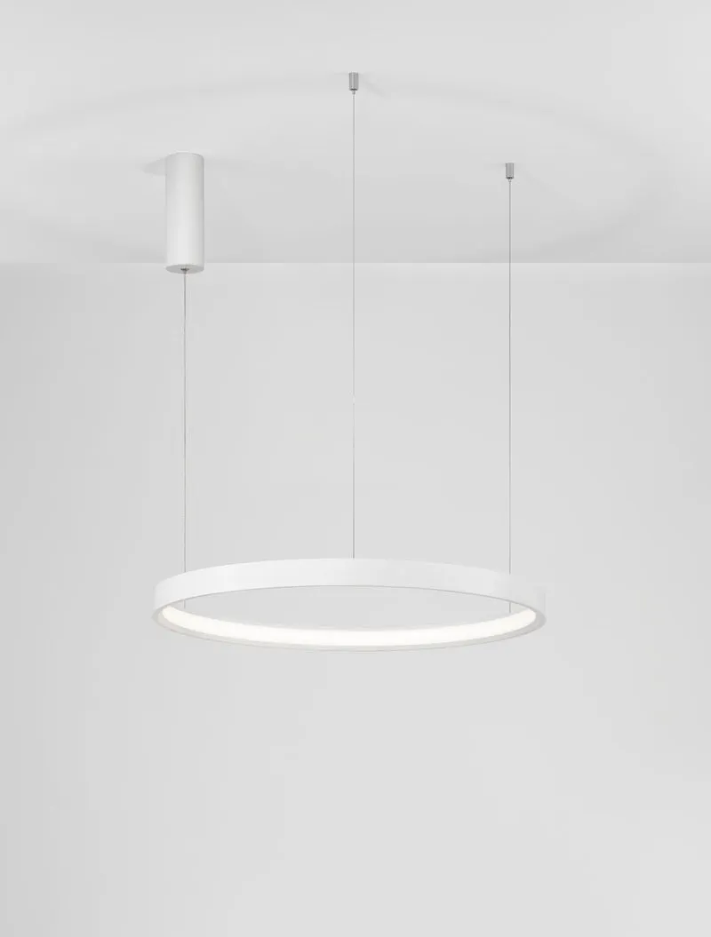 B-Ware Nova Luce Pendelleuchte Hängeleuchte PERRINE LED Weiß Warmweiß dimmbar 40W 60 cm