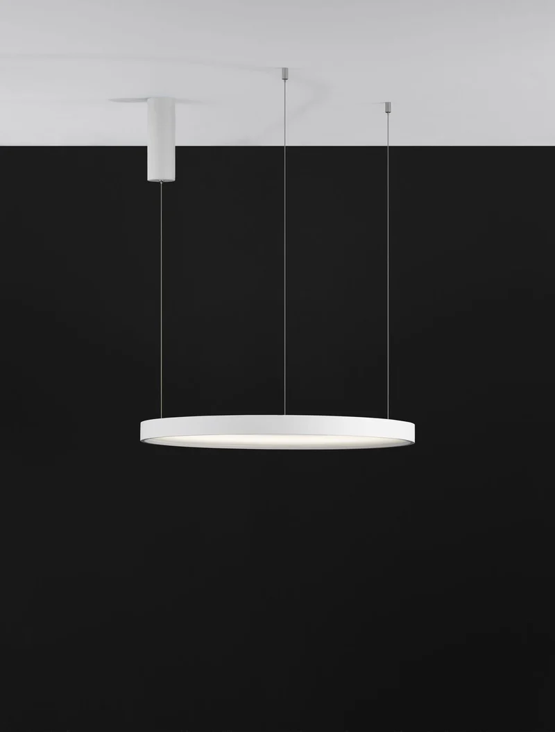 B-Ware Nova Luce Pendelleuchte Hängeleuchte PERRINE LED Weiß Warmweiß dimmbar 40W 60 cm