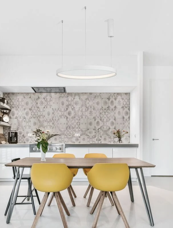 B-Ware Nova Luce Pendelleuchte Hängeleuchte PERRINE LED Weiß Warmweiß dimmbar 40W 60 cm