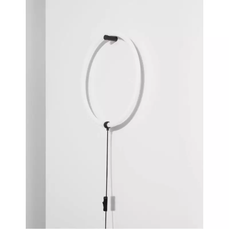 B-Ware NOVA LUCE Wandleuchte Wandlampe GIRDINO LED Schwarz Stecker Schalter warmweiß