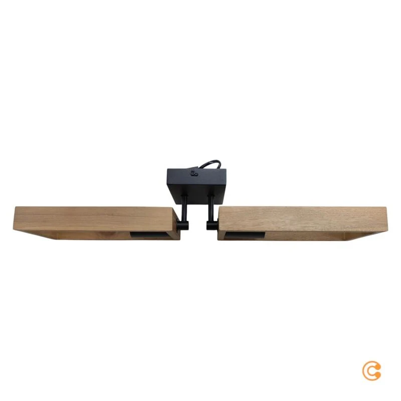 B-Ware JUST LIGHT Deckenleuchte Lampe Leuchte JUST LIGHT Frame braun schwarz Holz 2flg