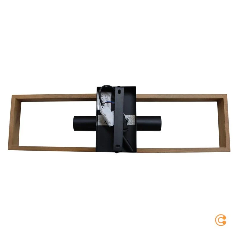 B-Ware JUST LIGHT Deckenleuchte Lampe Leuchte JUST LIGHT Frame braun schwarz Holz 2flg