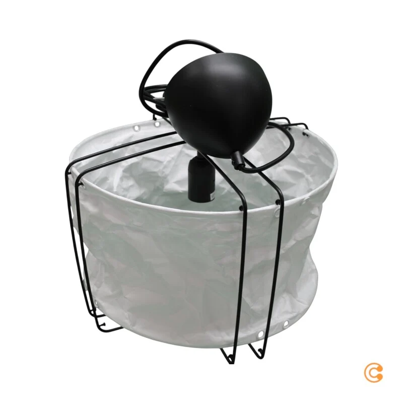 B-Ware Nordlux Pendelleuchte Hängelampe Cardine weiß schwarz Textil Metall E27 LED 35cm