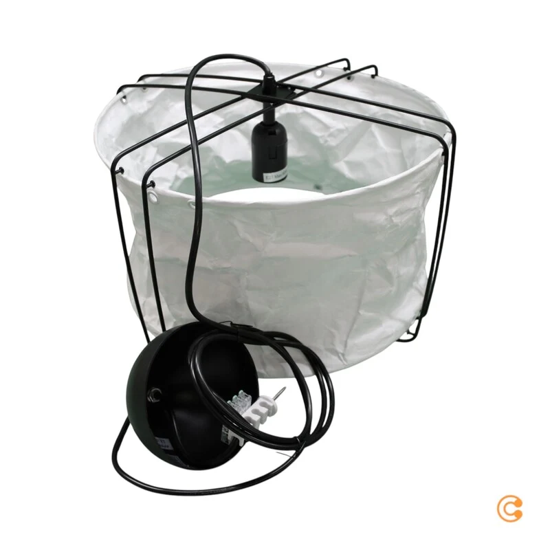 B-Ware Nordlux Pendelleuchte Hängelampe Cardine weiß schwarz Textil Metall E27 LED 35cm