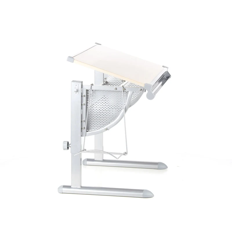 B-Ware hjh OFFICE Kinderschreibtisch Tisch höhenverstellbar neigbar buche silber 8519