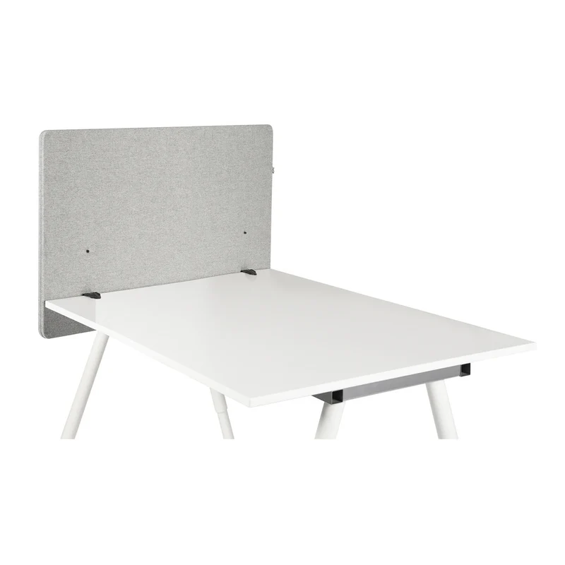 B-Ware hjh OFFICE FLEXMIUT D SIDE Tischtrennwand Akustik Sichtschutz Hellgrau 80cm