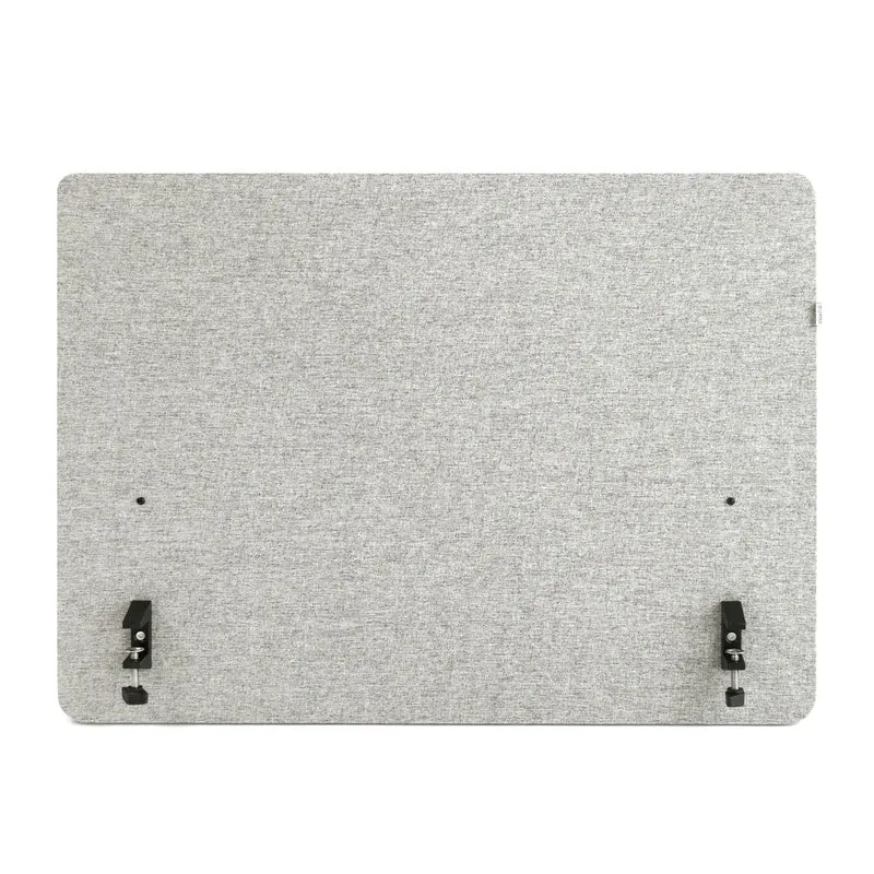 B-Ware hjh OFFICE FLEXMIUT D SIDE Tischtrennwand Akustik Sichtschutz Hellgrau 80cm