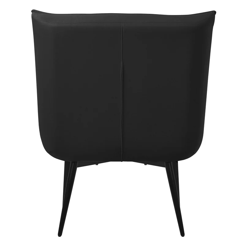 ML-DESIGN | Sessel mit Lendenkissen 79x100x97 cm aus Kunstleder Schwarz Relaxsessel Loungesessel bequem Retro Lesesessel Polstersessel für Wohnzimmer