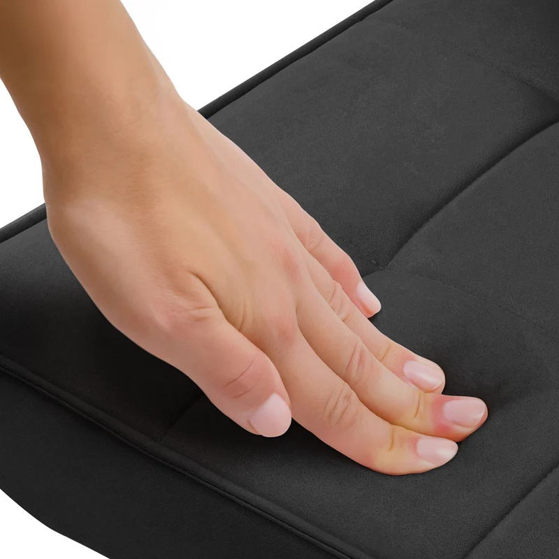 ML-DESIGN | Sessel mit Lendenkissen 79x100x97 cm aus Kunstleder Schwarz Relaxsessel Loungesessel bequem Retro Lesesessel Polstersessel für Wohnzimmer