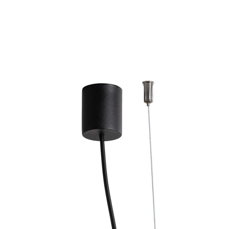 B-Ware Luxe LED Hängeleuchte Pendelleuchte schwarz Metall 1125 cm 4000 K