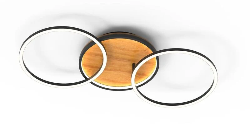 B-Ware Eco-Light LED-Deckenleuchte Kiru pinie Länge 87,4 cm Holz Deckenleuchte Lampe