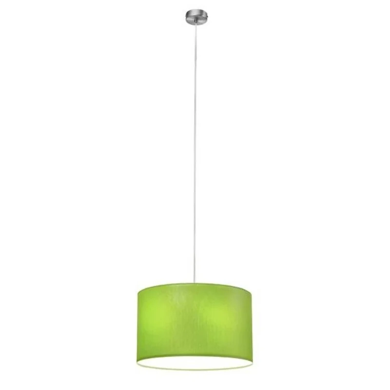 B-Ware Brumberg Pendelleuchte Hängelampe E27 LED Nickel matt rund Leuchte apfelgrün