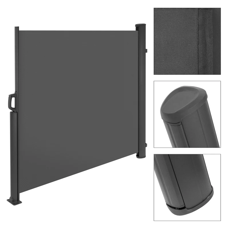 Seitenmarkise Sichtschutz 140x300 cm Anthrazit aus Polyester