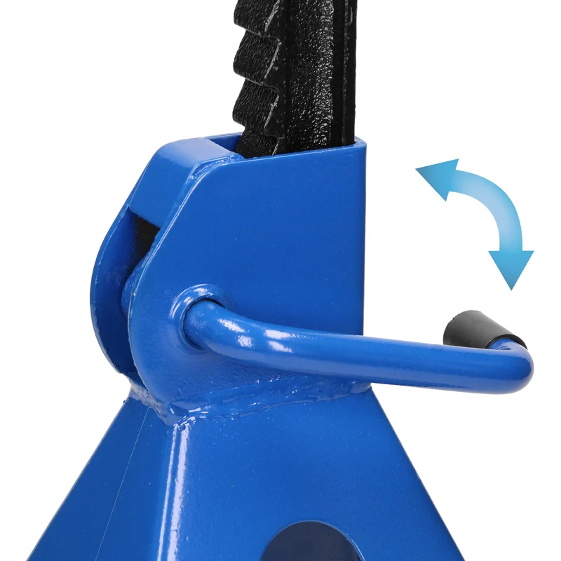 2er Set Unterstellböcke, blau, Traglast 3000 kg, aus Stahl