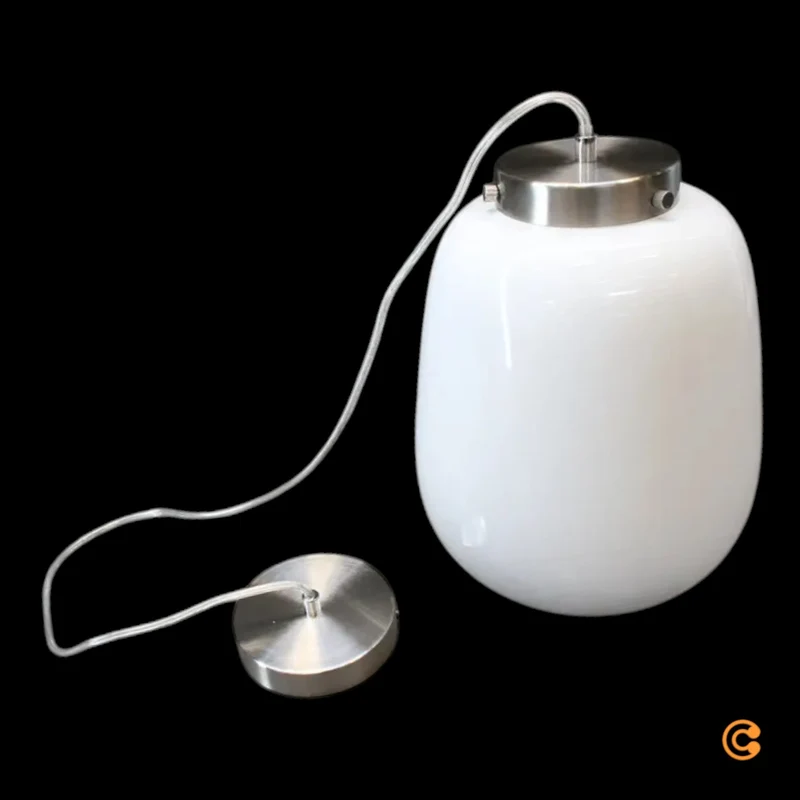 B-Ware Lucande Stehleuchte Standlampe Tessi Beleuchtung Weiss Silber Minimalistisch