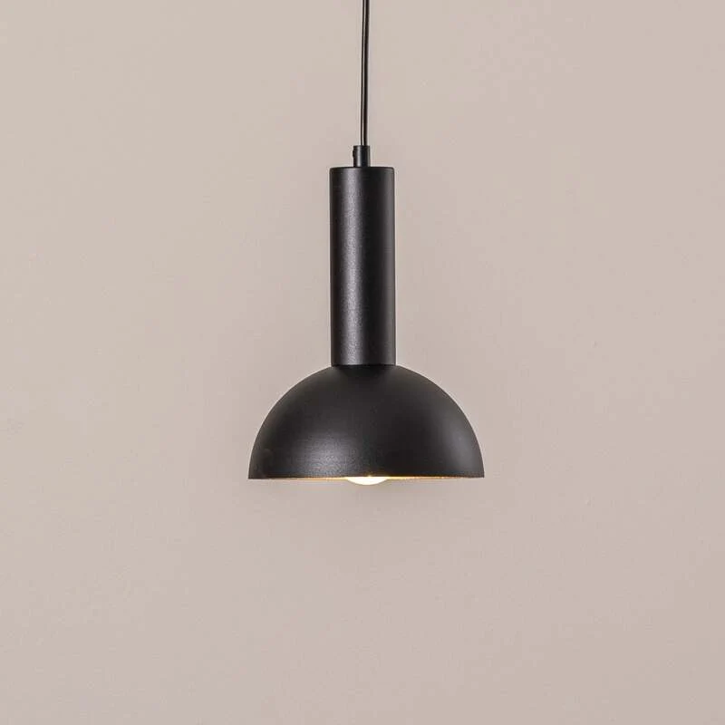 B-Ware Hängeleuchte Vitrum Pendelleuchte Cupola S schwarz Stahl halbrund Ø 19cm E27 LED