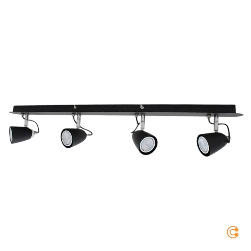 B-Ware Lindby Deckenstrahler Deckenlampe Strahler Schwarz 4-flammig Wohnbereich