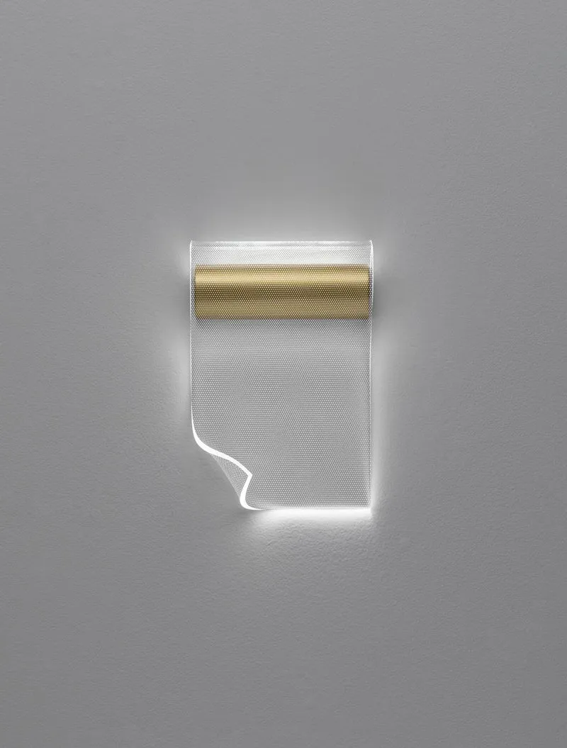 B-Ware Nova Luce Wandleuchte Wandlampe LED AGOS Gold Warmweiß Aluminium Kunststoff 6 W