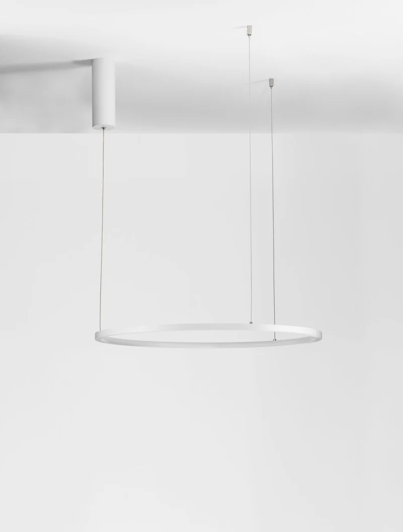 B-Ware Nova Luce Pendelleuchte Hängeleuchte TARQUIN LED Weiß dimmbar Warmweiß 37W 60cm