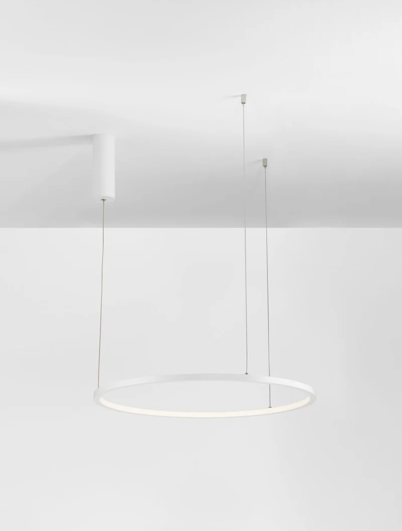 B-Ware Nova Luce Pendelleuchte Hängeleuchte TARQUIN LED Weiß dimmbar Warmweiß 37W 60cm