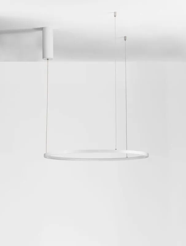 B-Ware Nova Luce Pendelleuchte Hängeleuchte TARQUIN LED Weiß dimmbar Warmweiß 37W 60cm