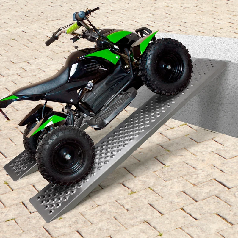 Auffarhrampe 149 cm, aus Aluminium, Rutschfeste Oberfläche, für Fahrrad, Motorrad