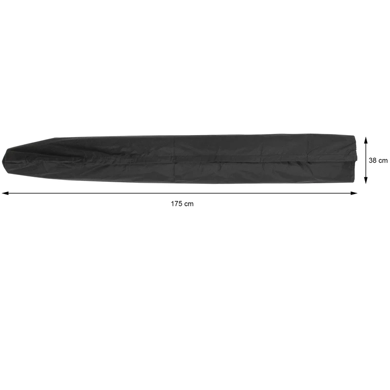 Sonnenschirm mit Kurbel, grün, Ø 300 cm, inkl. Abdeckung