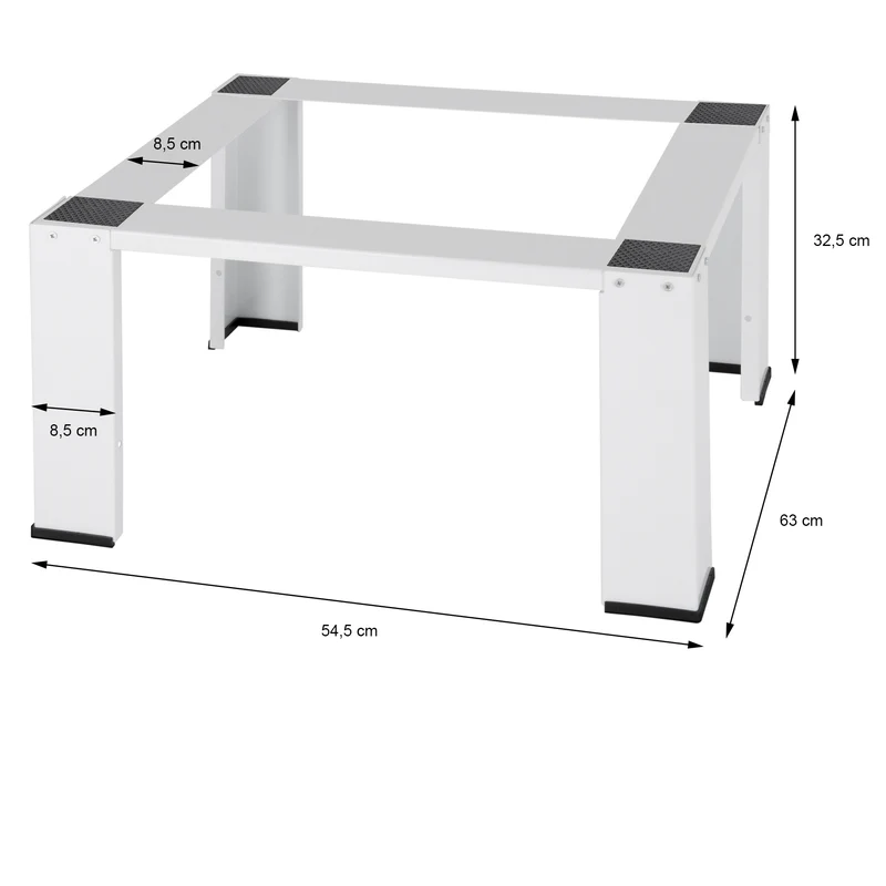 Waschmaschinen Untergestell Podest 63x54,5x32,5 cm in Weiß ML-Design