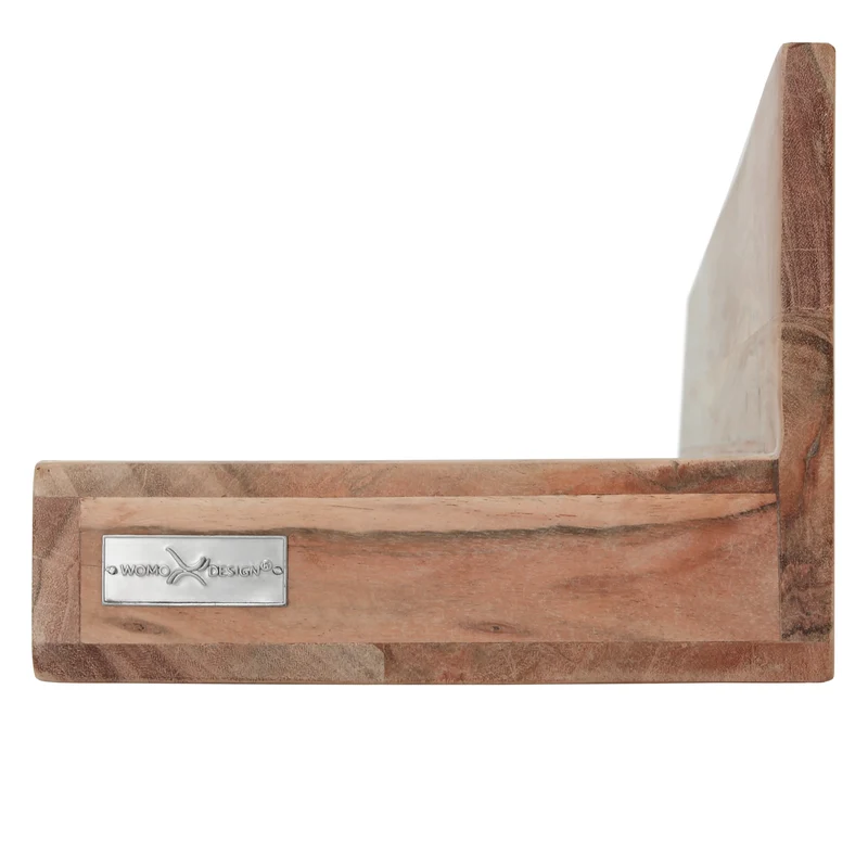 Wandregal 110x23x18 cm Natur aus Akazienholz WOMO-Design