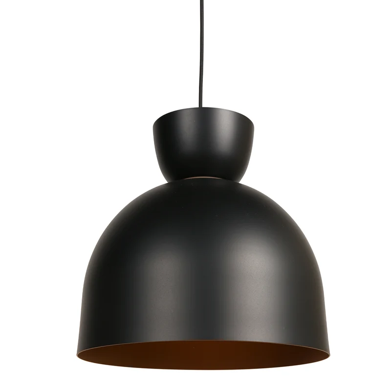 B-Ware Hängeleuchte Pendelleuchte Skandina Lampe E27 LED schwarz Metall Ø 35,5 cm